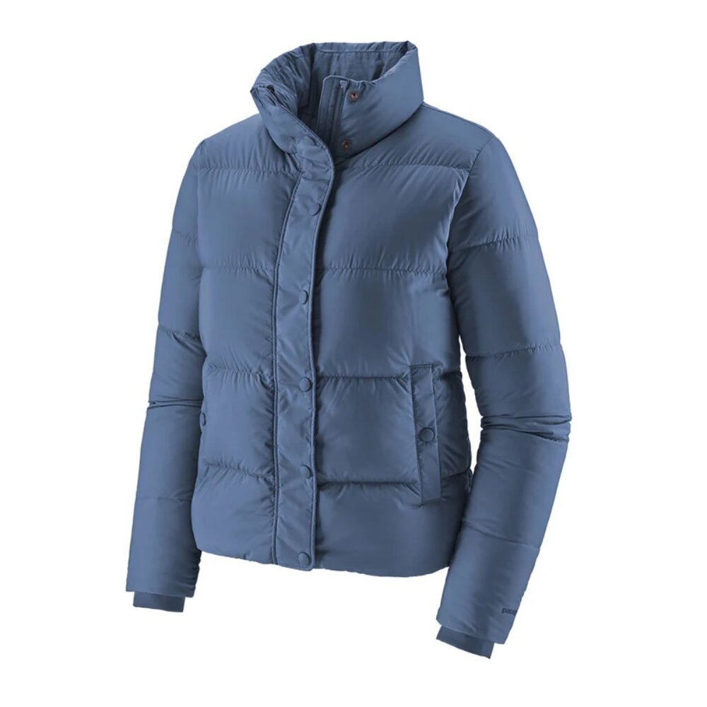 Patagonia Women's Silent Down Jacket Blue Bird in Size Medium